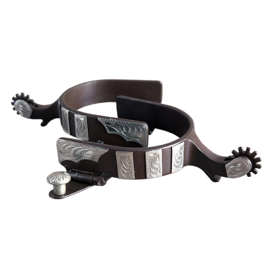 Hilason W. Tk. H. Riding Womens Spur Engraved Trim by Hilason – Cowboy and equestrian accessories
