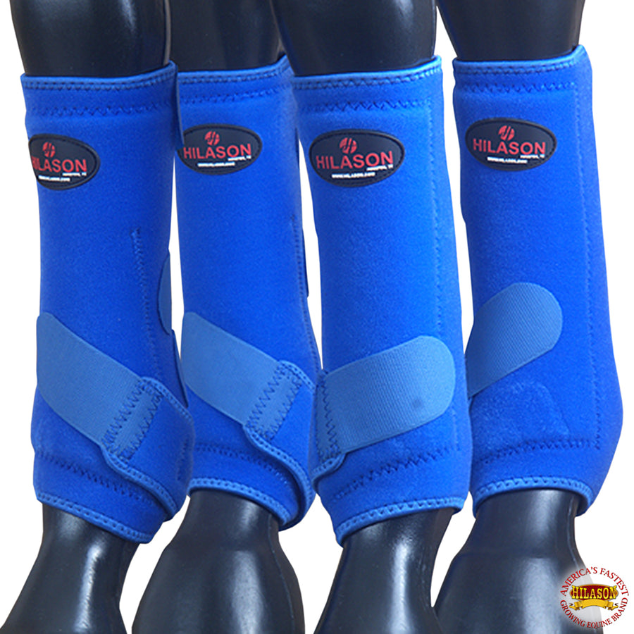 4 Pack large Hilason Horse Medicine Sports Boots Front Rear Hind Leg - Uhorse
