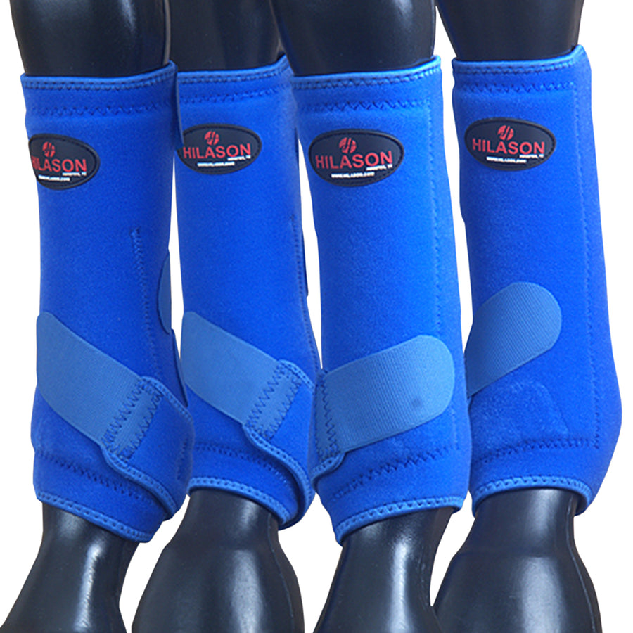 4 Pack Lrg Hilason Horse Medicine Sports Boots Front Rear Hind Leg