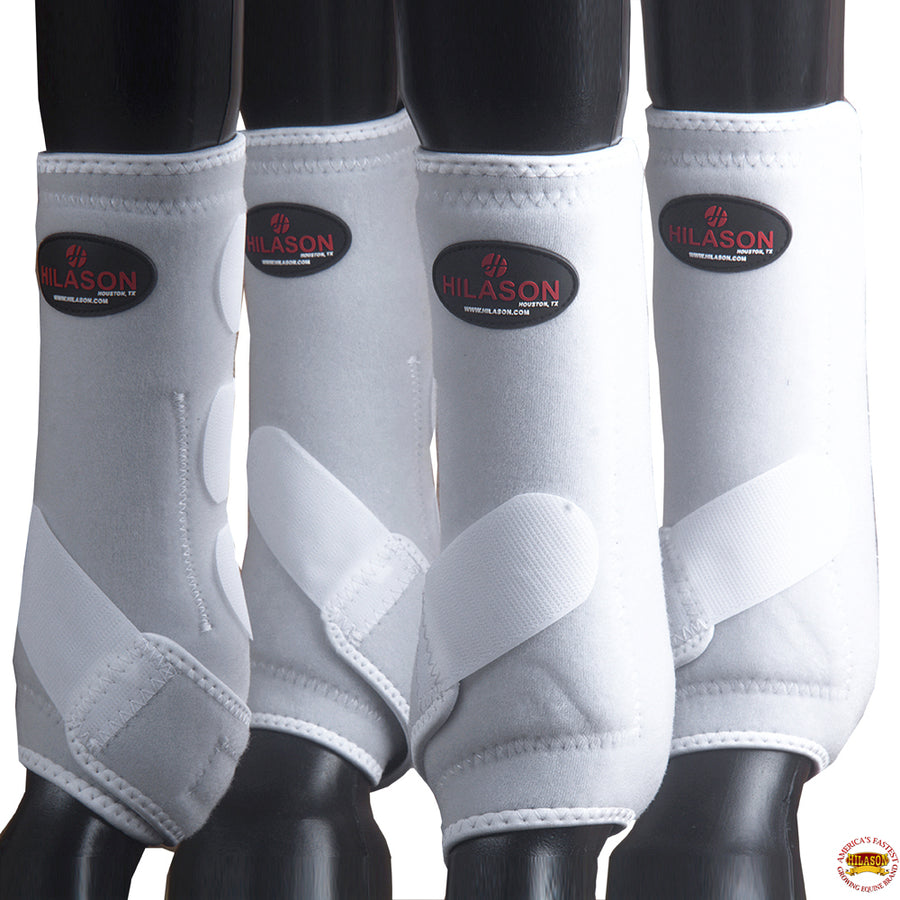 4 Pack large Hilason Horse Medicine Sports Boots Front Rear Hind Leg - Uhorse