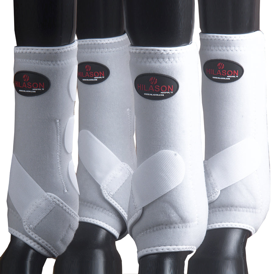 4 Pack X Lrg Hilason Horse Medicine Sports Boots Front Rear Hind Leg