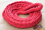 1" X 8Ft Hilason Braided Poly Barrel Reins Horse Racing Flat Grip Knots