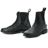 Ovation Horse Rider Energy Zip Front Synthetic Paddock Boots Black