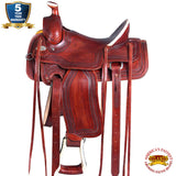 15 Western Horse Wade Saddle American Leather Ranch Roping Hilason