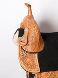 HILASON Western Horse Treeless Trail Barrel Saddle American Leather | for Horses