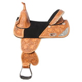 HILASON W. H. Treeless Trail Barrel Saddle American Leather | for H.s by Hilason – Cowboy and equestrian accessories