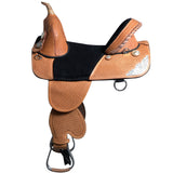 Hilason Western Horse Treeless Trail Barrel Saddle American Leather - Uhorse