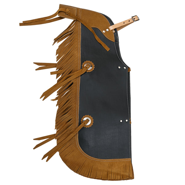 Hilason Pro Rodeo Bull Riding Chaps Leather Kids Junior Youth - Uhorse