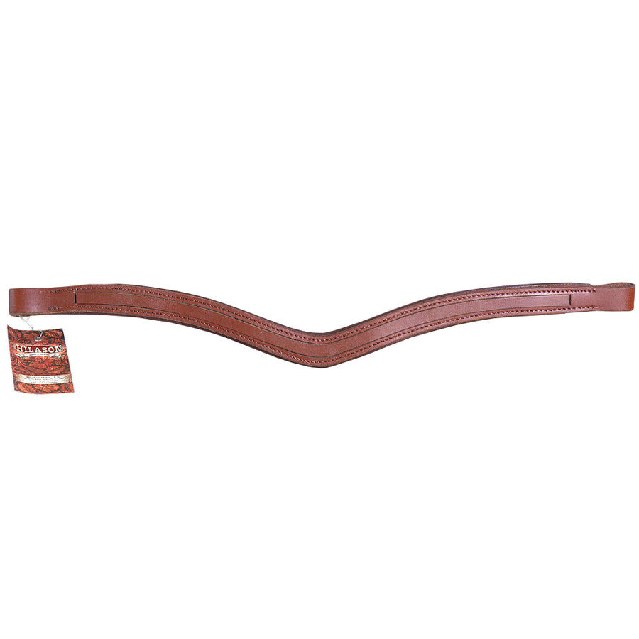 Cob U Shape Hilason English Padded Bridle Browband Blanks Empty Channel - Uhorse