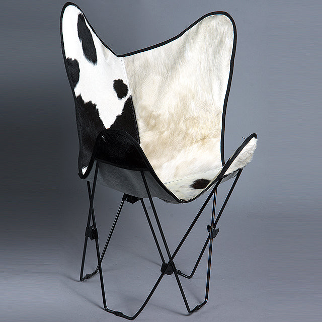 Made In Usa Genuine Leather Butterfly Chair Folding Modern Sling Seat