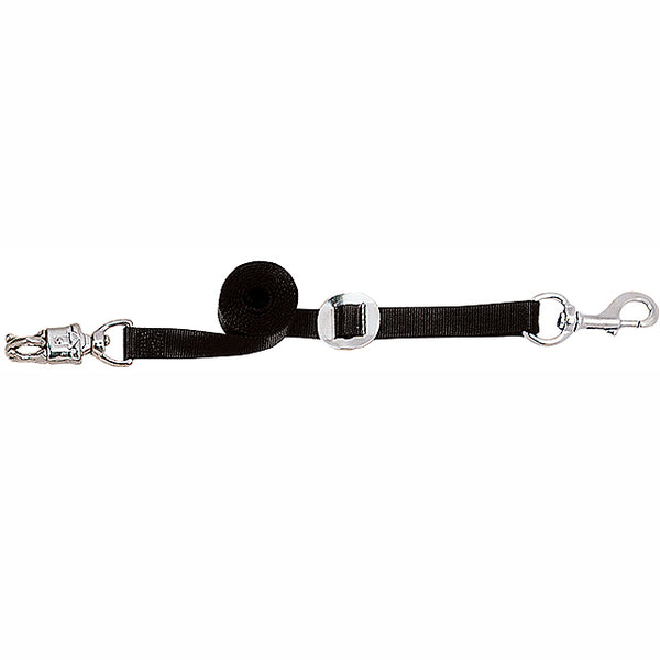 Horse Tack Nylon Cross Ties with Nickel Plated Panic Snap Pair - Uhorse