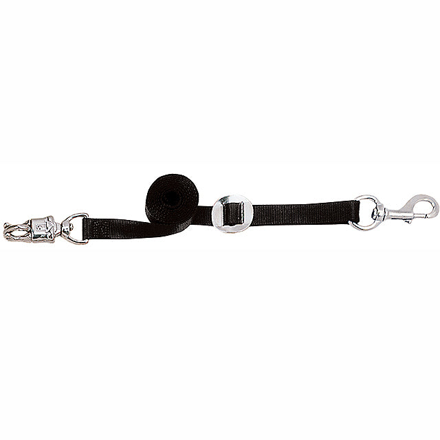 Horse Tack Nylon Cross Ties with Nickel Plated Panic Snap Pair - Uhorse