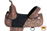 Hilason Western Horse Treeless Trail Barrel Leather Saddle