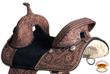 15 In Hilason Western Horse Treeless Trail Barrel Leather Saddle