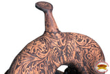 Hilason Western Horse Treeless Trail Barrel Leather Saddle