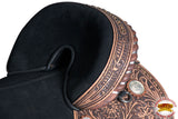 Hilason Western Horse Treeless Trail Barrel Leather Saddle