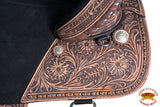 Hilason Western Horse Treeless Trail Barrel Leather Saddle
