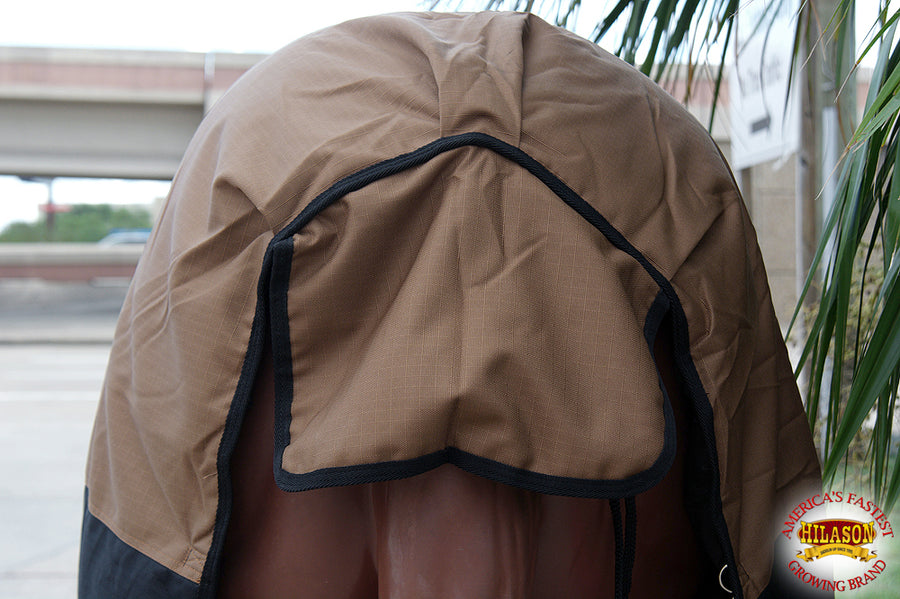 84 In HILASON 1200D Winter Waterproof Poly Horse Turnout Blanket Copper