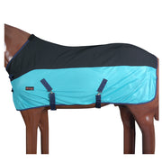 78 In Hilason Western Horse Light Weight Comfort Durable Poly Fly Sheet Black Turquoise