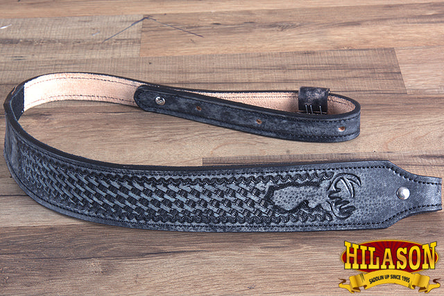 Hilason Rifle Gun Shoulder Strap Sling Wildlife Hand Crafted Leather