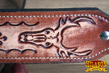 U-Hilason Rifle Sling Wildlife Design Hand Crafted Genuine Leather