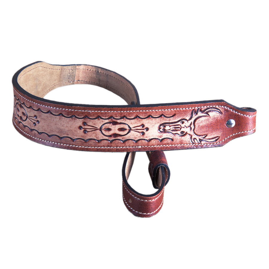 U-Hilason Rifle Sling Wildlife Design Hand Crafted Genuine Leather – by Hilason – Cowboy and equestrian accessories