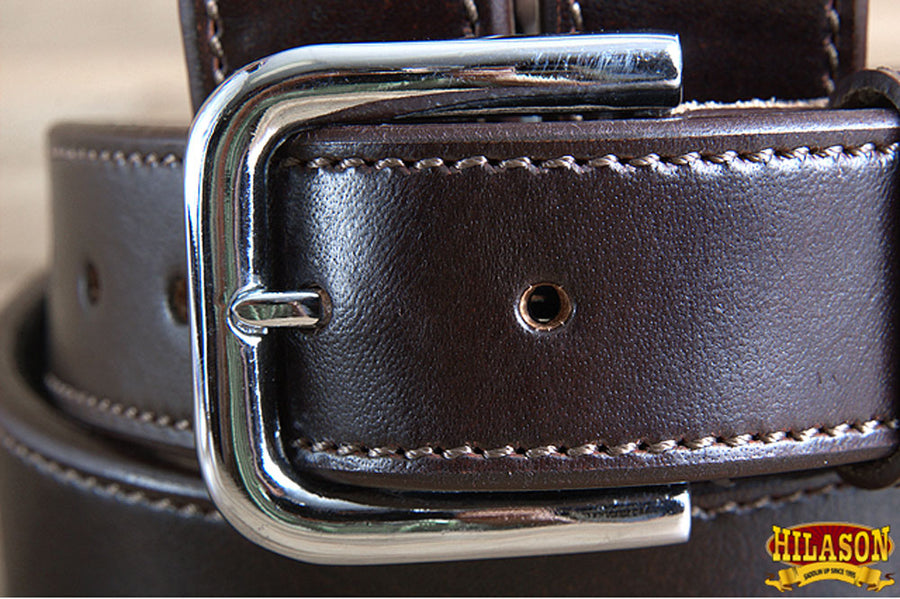 HILASON Western Genuine Leather Belt for Men Women Cowboy Cowgirl Handmade Unisex Full Grain Heavy Duty Jeans