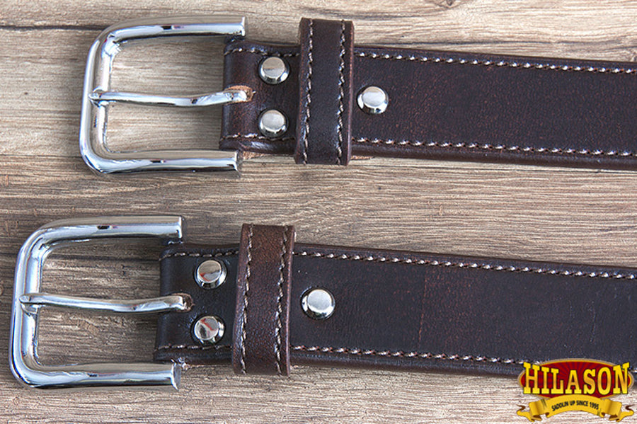 HILASON Western Genuine Leather Belt for Men Women Cowboy Cowgirl Handmade Unisex Full Grain Heavy Duty Jeans