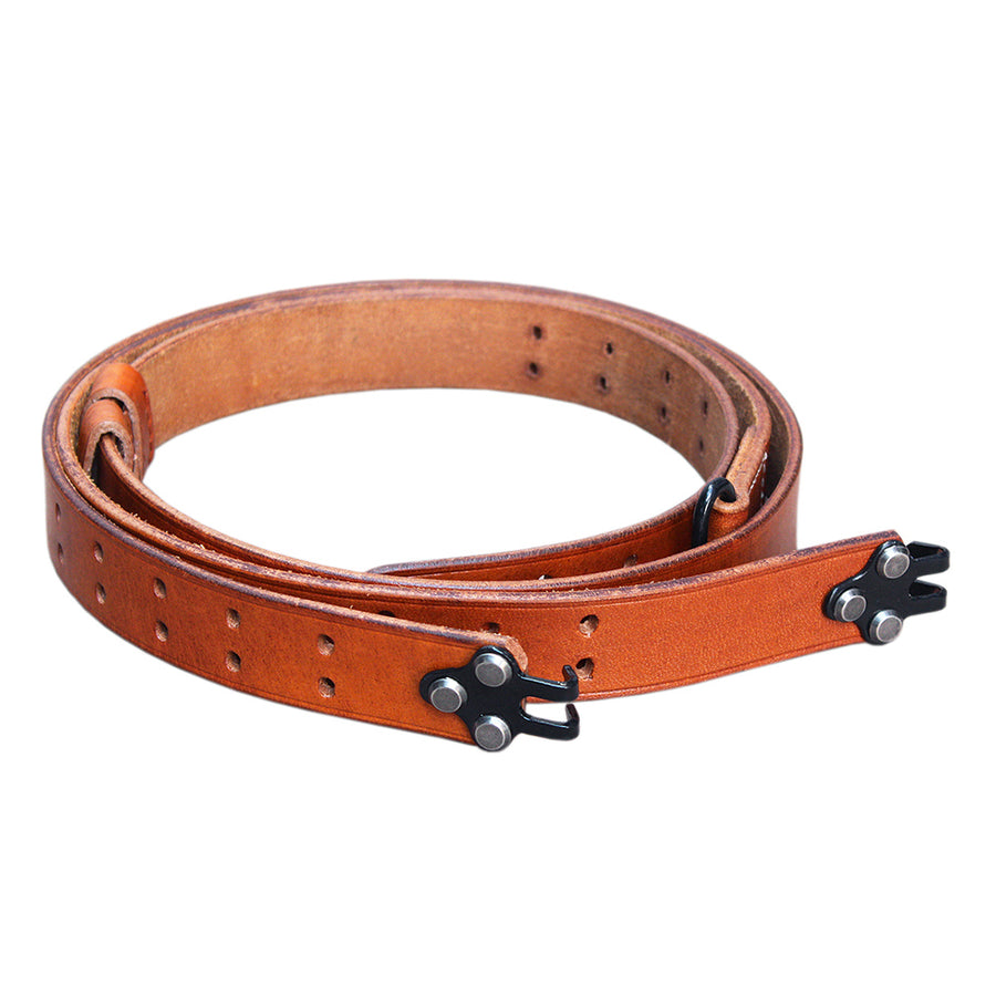 Us Ww2 M1907 Military Leather Rifle Sling M1 Garand 1903A3 Springfield by Hilason – Cowboy and equestrian accessories