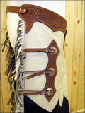 Bull Riding Chinks Chaps Pro Rodeo Western Smooth Leather Hilason