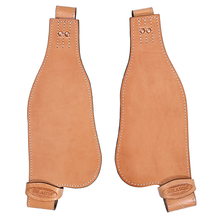 Hilason Leather Youth Saddle Replacement Fender Pair With Hobble Straps - Uhorse