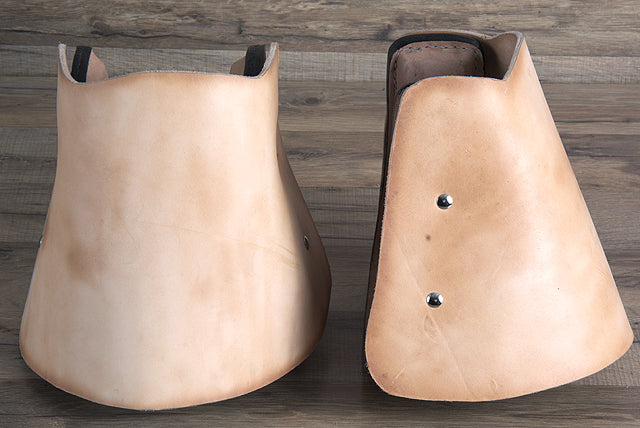 St101-F Hilason Western Saddle Tan Leather Covered Horse Stirrups Pair