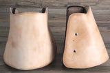 St101-F Hilason Western Saddle Tan Leather Covered Horse Saddle Stirrups Pair