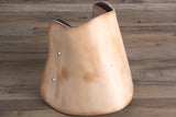 St101-F Hilason Western Saddle Tan Leather Covered Horse Saddle Stirrups Pair