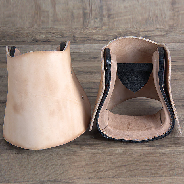 St101-F Hilason Western Saddle Tan Leather Covered Horse Stirrups Pair
