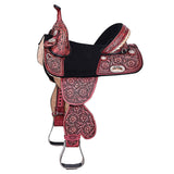 HILASON Child Treeless Horse Saddle Western American Leather Barrel | for Horses - Uhorse