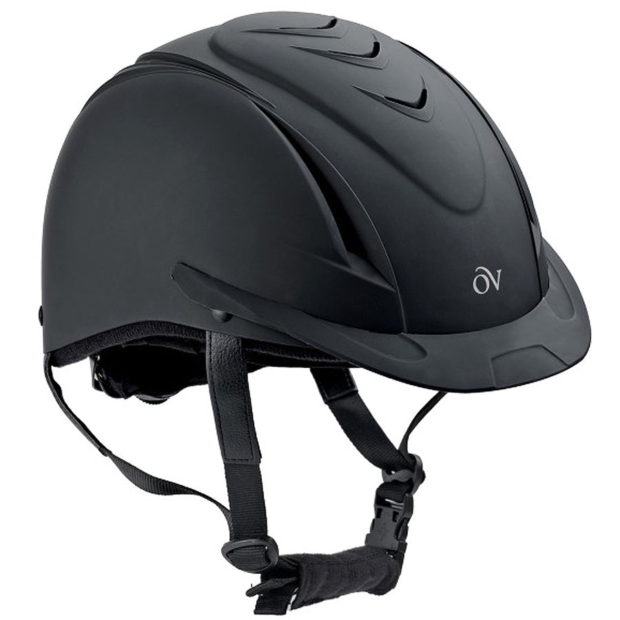 Ovation Comfortable Ventilated Deluxe Schooler Helmet Black - Uhorse