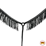 Hilason Horse Flat Braided Paracord Crystal Fringes Breast Collar - Uhorse