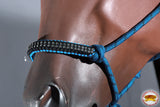 Hilason Western Horse Braided Poly Rope Crystal Accents Tack Halter