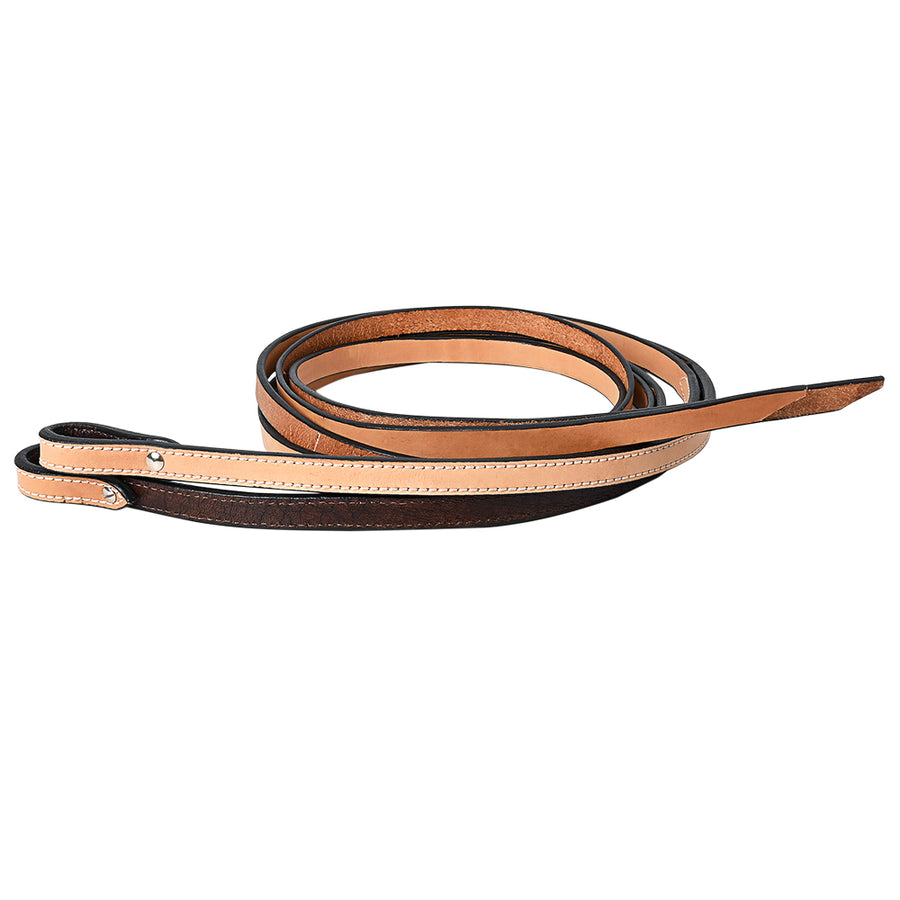 3/4 In x 8 ft Hilason Western Horse Tack Leather Split Rein Tan - Uhorse