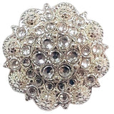 Western Screw Back Concho White Clear Crystalsberry Headstall Saddle - Uhorse