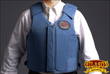 Equestrian Horse Riding Vest Safety Protective Hilason Blue