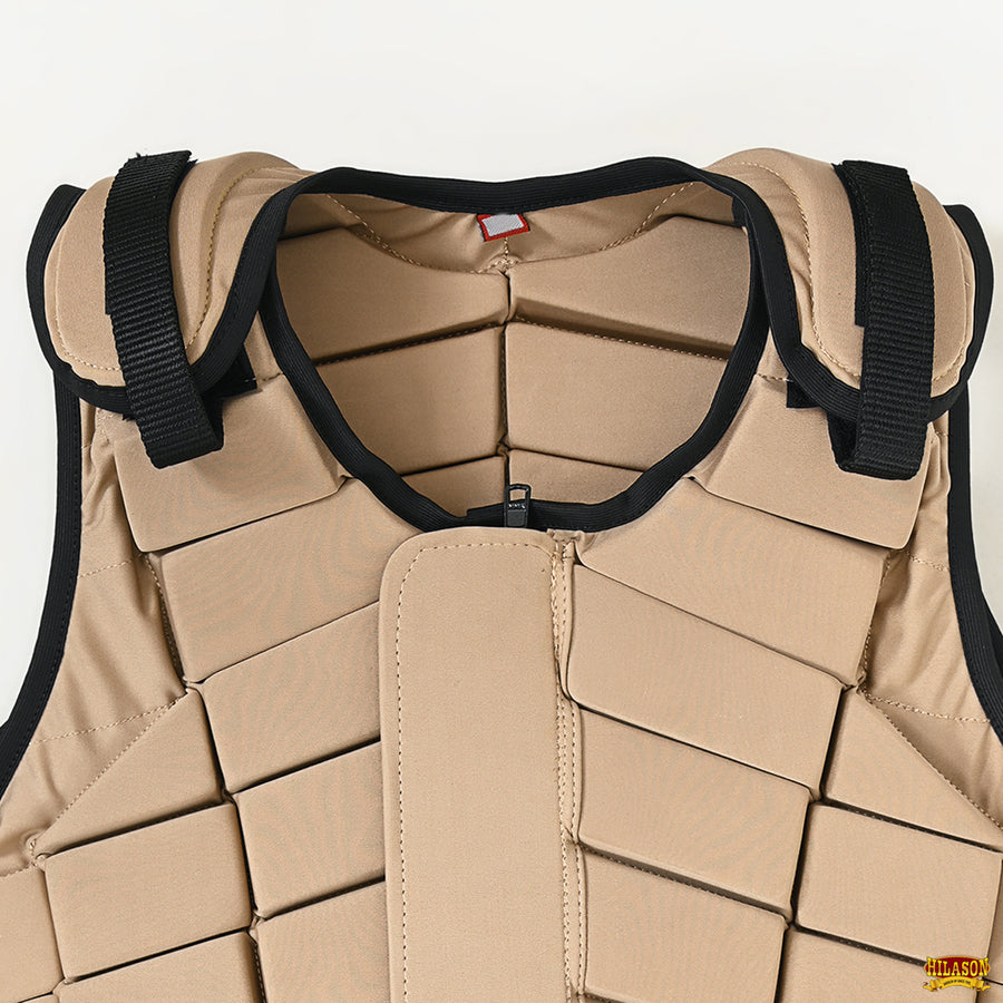 HILASON Adult Safety Equestrian Eventing Protective Protection Vest ‎Tan | Horse Riding Unisex