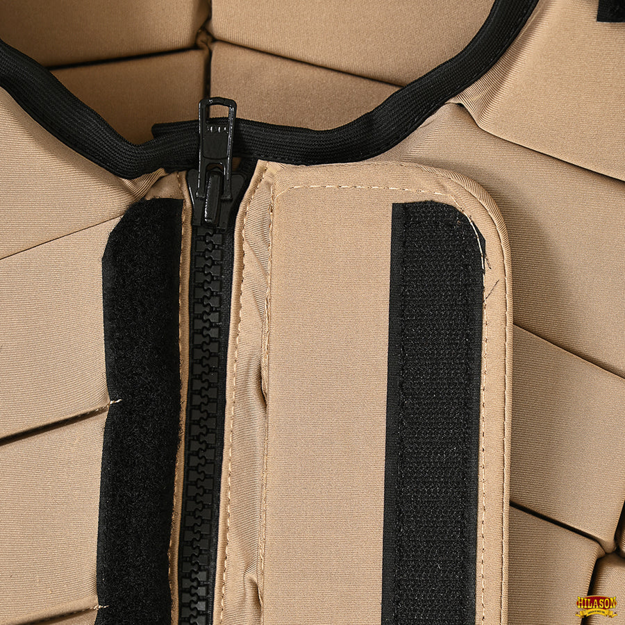 HILASON Adult Safety Equestrian Eventing Protective Protection Vest ‎Tan | Horse Riding Unisex