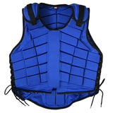 HILASON Adult Safety Equestrian Eventing Protective Protection Vest Blue| Toddler Saftey Vest| Zipper Vest| Horse Riding Vest