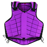 HILASON Adult Safety Equestrian Eventing Protective Protection Vest Purple | Horse Riding Unisex