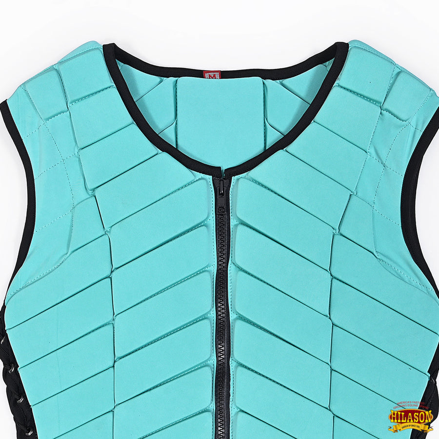 HILASON Equestrian Horse Vest Safety Protective Adult Eventing Turquoise | Riding Unisex
