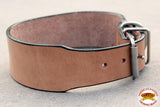 18 In Hilason Heavy Duty Handmade Genuine Leather Dog Collar Tan