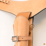 44 In Hilason Western Right Hand Gun Holster Rig 44/45 Cal Leather Cowboy