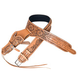 34 In Hilason Western Right Hand Gun Holster Rig 22 Cal Leather Cowboy - Uhorse